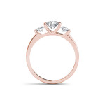 Sparkling Yaffie gold anniversary ring with 1.25 carat TDW diamonds and three striking stones.