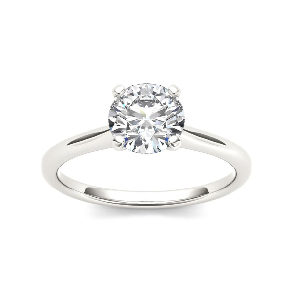 Sparkling Yaffie White Gold Engagement Ring with 1 Carat TDW Diamond