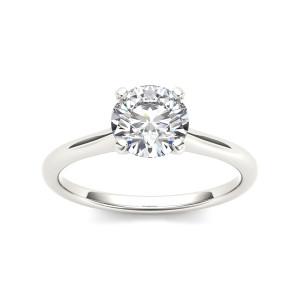 Sparkling Yaffie White Gold Engagement Ring with 1 Carat TDW Diamond