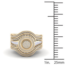 Your Dream Bridal Set: The Dazzling Yaffie Diamond Halo