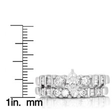 Behind the Sparkle: Yaffie's Marquise Bridal Set Uncovered