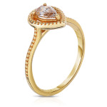 Layer on the Luxe: Yaffie Gold Stackable Champagne Diamond Ring