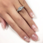 A Stunning Semi-Mount Diamond Engagement Ring in Yaffie White Gold, Featuring 0.62ct TDW of Pure Brilliance.