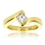 Golden Moment: Yaffie 2/5ct TDW Diamond Engagement Solitaire