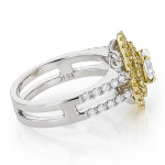Yaffie Sparkle: Two-toned 1.1ct Diamond Engagement Ring