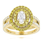 Yaffie Sparkle: Two-toned 1.1ct Diamond Engagement Ring