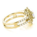Yaffie Sparkle: Two-toned 1.1ct Diamond Engagement Ring