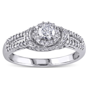 Shine Bright with Yaffie White Gold Half Carat Diamond Ring