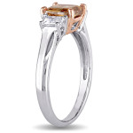 Yaffie Two-tone Gold Engagement Ring with Certified 1 3/4ct TDW Brown and White Diamonds