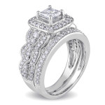 Certified Diamond Bridal Ring Set - Yaffie Signature Collection in White Gold with 1 1/4ct TDW