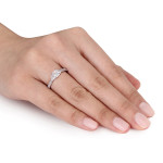 Yaffie White Gold 1 1/4ct TDW Cushion Diamond Ring from the Signature Collection
