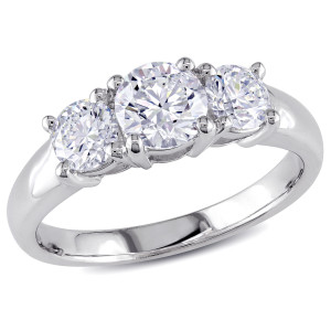 Sparkling White Gold Diamond Ring from Yaffie Signature Collection with 1 1/4ct TDW