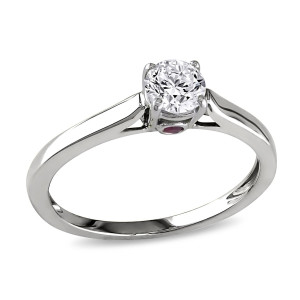 The Yaffie Signature Collection White Gold Diamond Engagement Ring with 1/2ct TDW