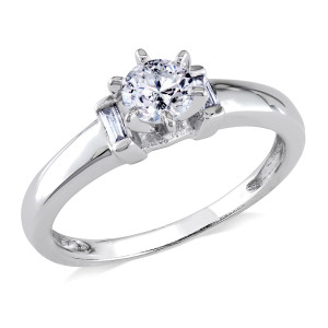 White Gold 1/2ct Diamond Engagement Ring from Yaffie Signature Collection.