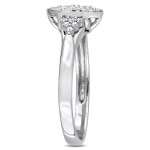 Yaffie Signature Collection White Gold Ring with Marquise Shaped Diamond Cluster totaling 1/3ct for Engagement
