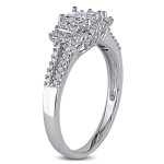 IGL-certified Diamond Ring from Yaffie Signature Collection in White Gold with an impressive 1ct TDW