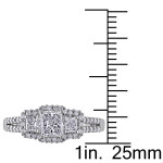 IGL-certified Diamond Ring from Yaffie Signature Collection in White Gold with an impressive 1ct TDW