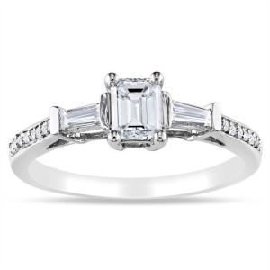 Diamond Ring by Yaffie Signature Collection in White Gold with 3/4ct TDW