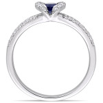 Yaffie White Gold Sapphire & Diamond Halo Ring: The Ultimate Expression of Love