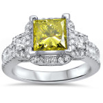 Say 'Yes!' to this 2ct TDW Yaffie Canary Yellow Diamond Ring