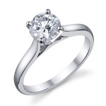 Platinum Yaffie Engagement Ring with 1 Carat Diamond Solitaire