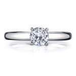 Platinum Yaffie Engagement Ring with 1 Carat Diamond Solitaire