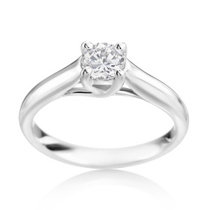 Shine Bright with Yaffie White Gold Half Carat Diamond Ring
