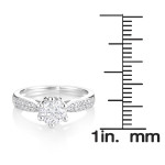 White Gold Diamond Engagement Ring with 7/8ct TDW from Yaffie