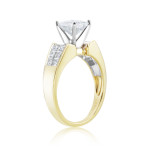 Experience the Intricacies of Yaffie SummerRose Unique Two-Tone Princess Cut Diamond Ring – A Timeless Investment Unlike Any Other.