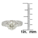 Yaffie Unique French Filigree White Diamond Ring