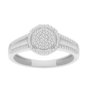 Sparkle and Shine with Yaffie White Gold Diamond Engagement Ring - 1/8ct TDW