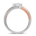 Radiant Yaffie Fashion Ring in Lustrous Rose Gold and Diamonds
