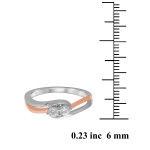 Radiant Yaffie Fashion Ring in Lustrous Rose Gold and Diamonds