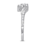 Yaffie 2-Stone White Gold Diamond Ring 1/3ct TW in I-J/I2 Fashion