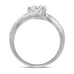 Yaffie 2-Stone White Gold Diamond Ring 1/3ct TW in I-J/I2 Fashion