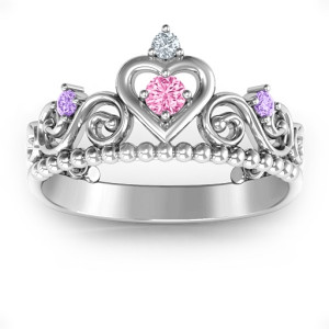 Yaffie ™ Custom Personalised Princess Charming Tiara Ring