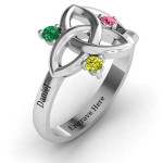 Yaffie ™ Custom Personalised Celtic Knot Ring for Siobhán