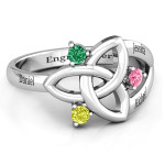 Yaffie ™ Custom Personalised Celtic Knot Ring for Siobhán