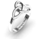 Yaffie™ Custom Personalised Sinéad Celtic Knot Ring for You