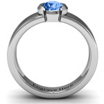 Yaffie ™ Custom-Made Bezel Set Round Stone Ring - Personalised as Spectacular Sophie