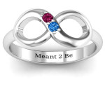 Yaffie ™ Custom-Made Personalised Twosome Infinity Ring