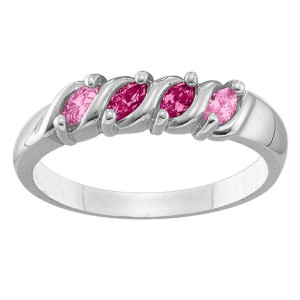 Yaffie ™ Custom Personalised 26 Marquise SCurve Ring for You