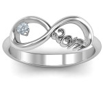 Yaffie ™ Custom-Made Personalised Infinity Ring for 2017