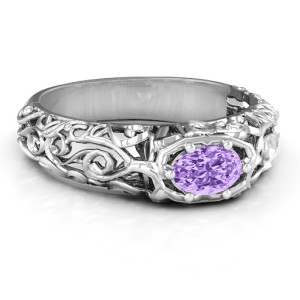 Yaffie ™ Custom-Made Personalised Vintage Graduation Ring for 2017