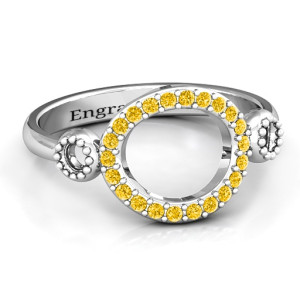 Yaffie™ Custom Personalised Karma Ring with 3 Circles and Accents