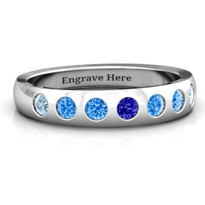 Yaffie ™ Custom-Made Personalised Gemstone Belt Ring Set for Gypsies