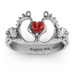 Yaffie ™ Custom Your Own Bundle Of Joy Baby Foot Ring - Personalised
