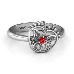 Yaffie ™ Custom-Made Butterfly Baby Foot Ring - Personalised