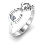 Yaffie ™ Custom Personalised 21st Infinity Ring for Celebrations
