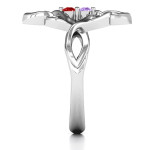 Yaffie ™ Customised Celtic Sparkle Ring Featuring Interwoven Infinity Band